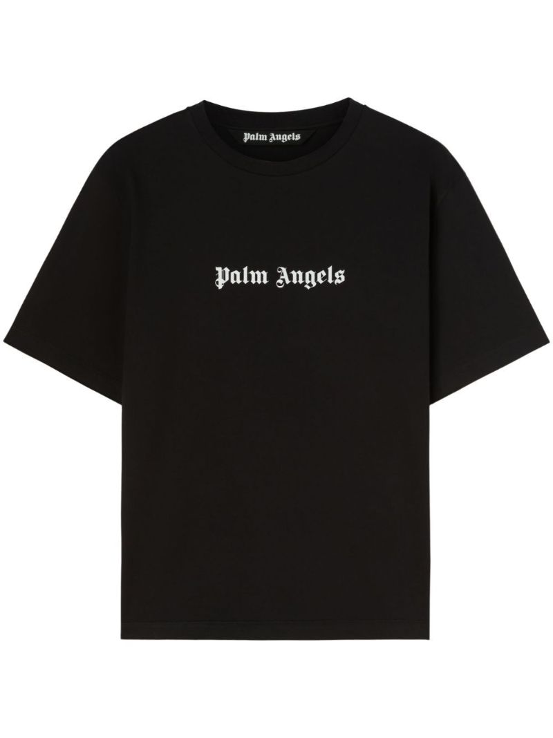 Black Logo-print Cotton T-shirt