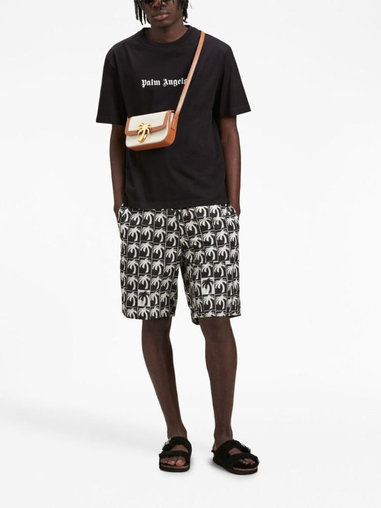 Black Logo-print Cotton T-shirt