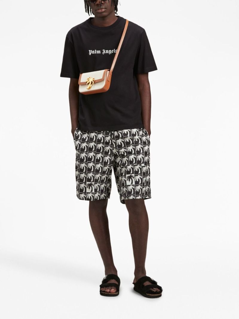 Black Logo-print Cotton T-shirt