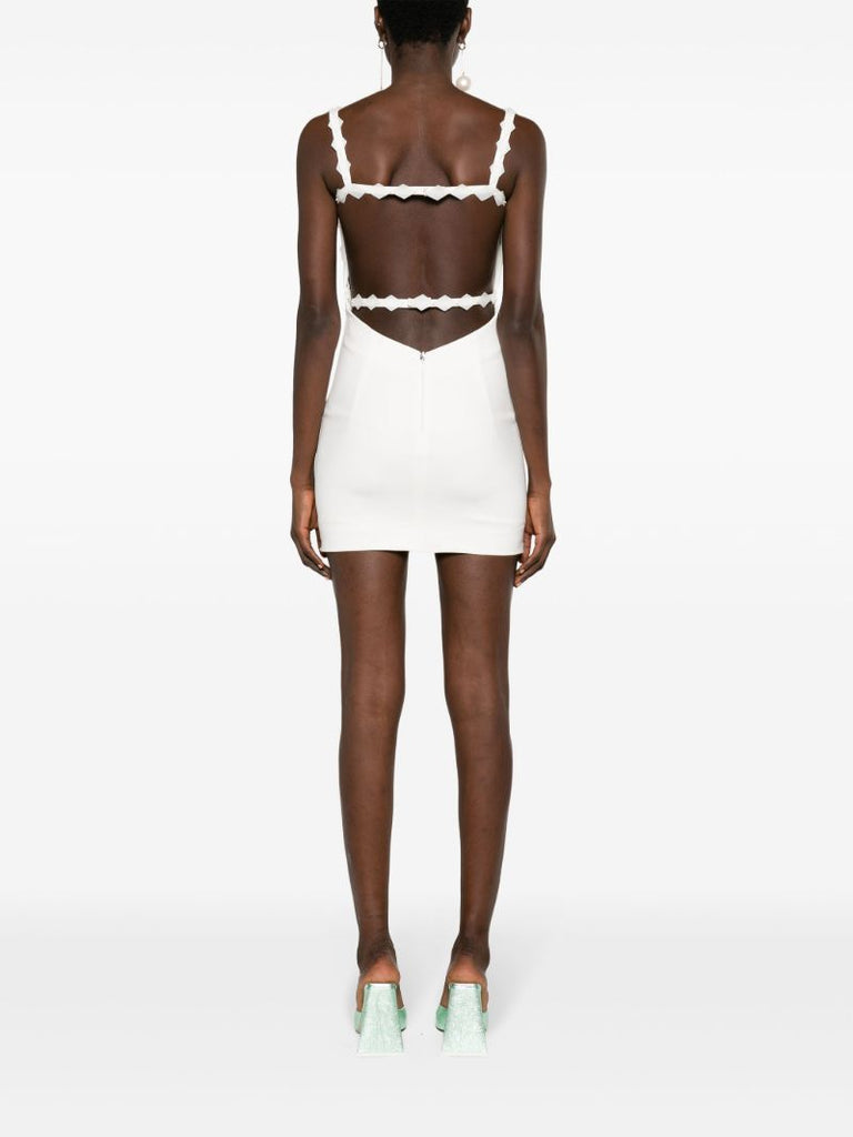 White Rue Sequin-embellished Mini Dress