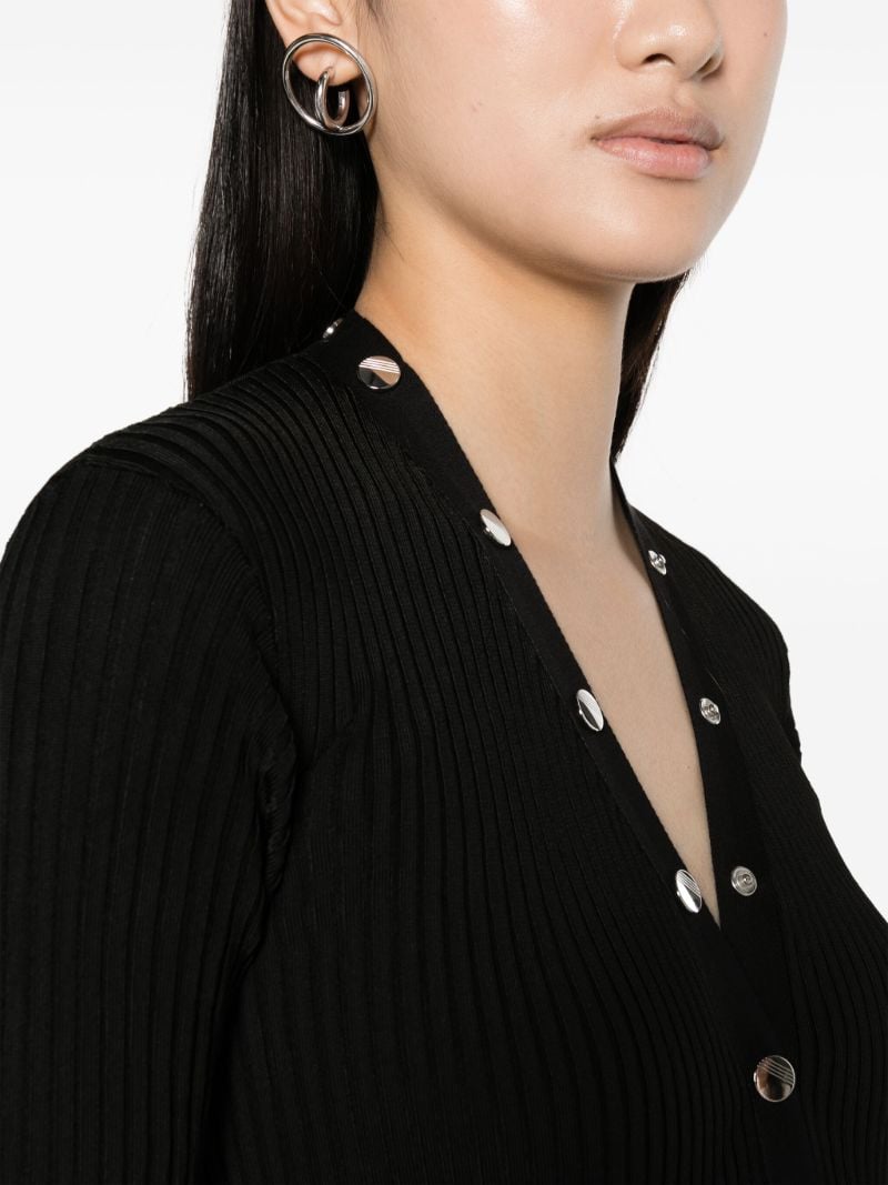 Black Ribbed-knit Maxi Dress