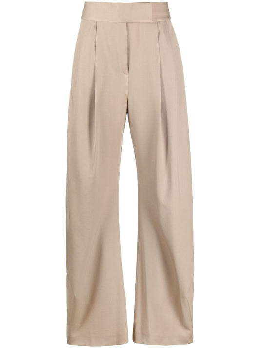 Neutral Gary Wide-leg Trousers