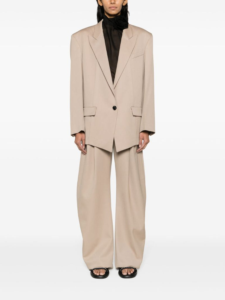 Neutral Gary Wide-leg Trousers