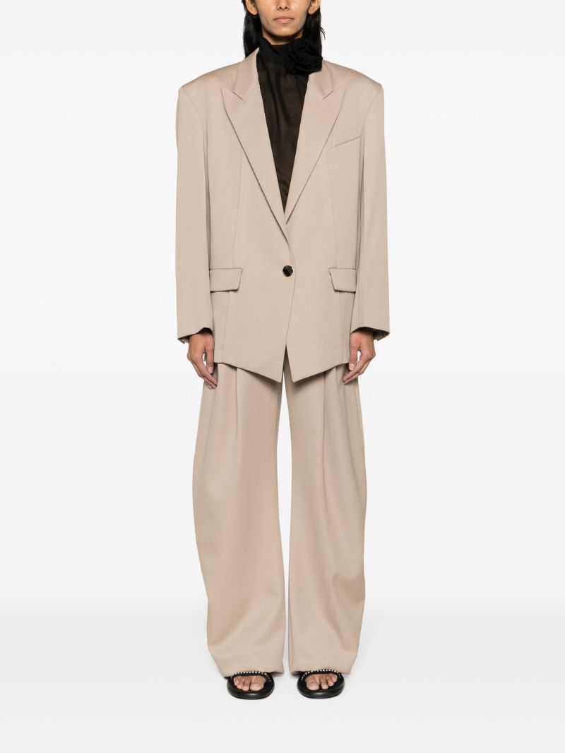 Neutral Gary Wide-leg Trousers