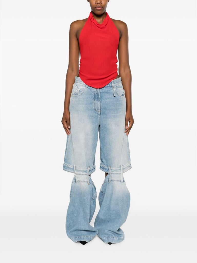 Blue Ashton Cut-out Jeans