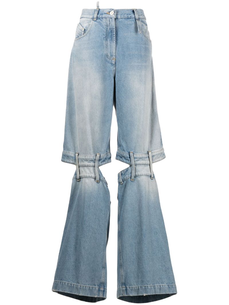 Blue Ashton Cut-out Jeans