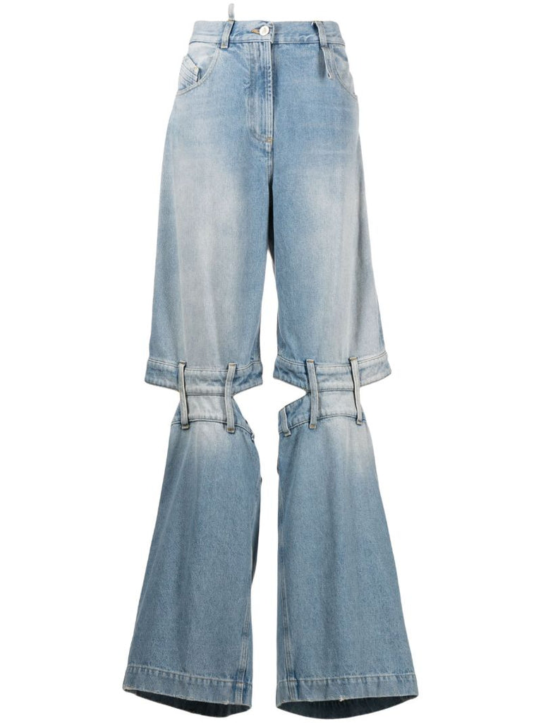 Blue Ashton Cut-out Jeans