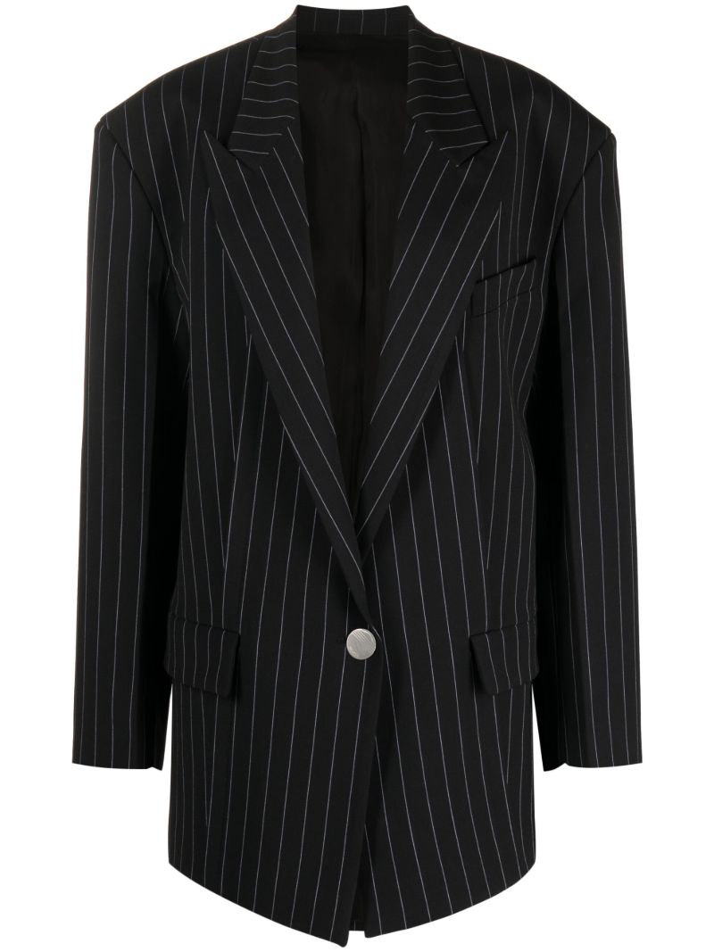 Navy Glen Pinstripe Blazer