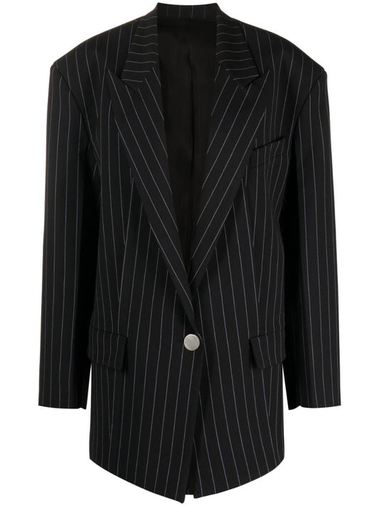 Navy Glen Pinstripe Blazer