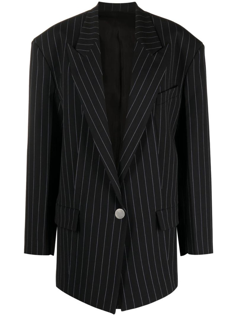 Navy Glen Pinstripe Blazer