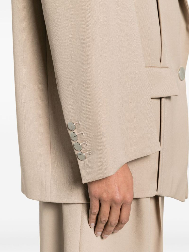 Neutral Glen Single-breasted Blazer