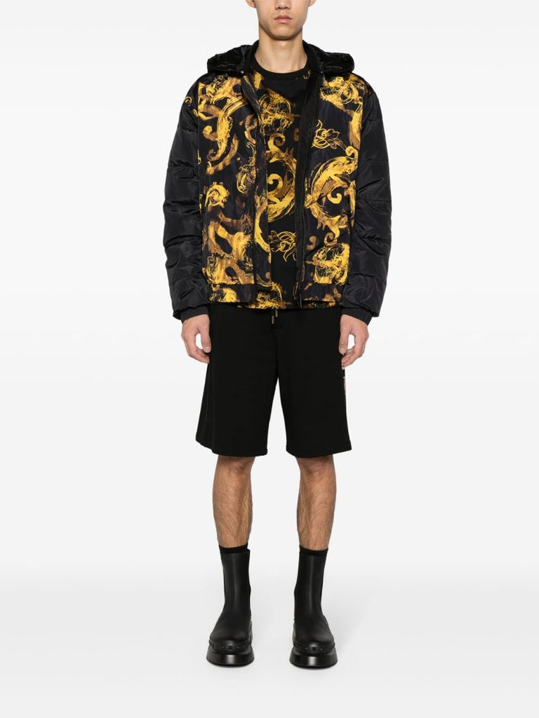 Black Watercolour Couture-print T-shirt