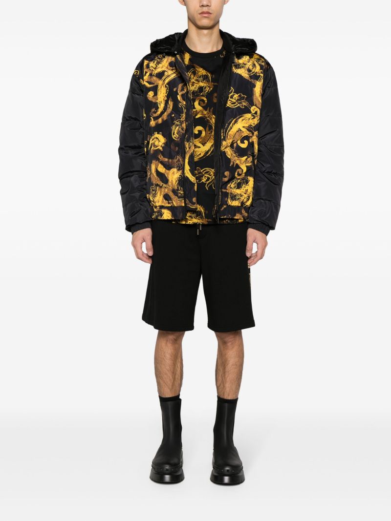 Black Watercolour Couture-print T-shirt