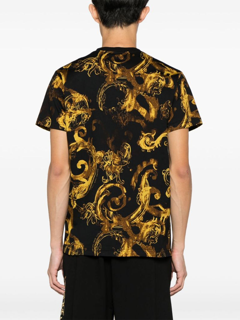 Black Watercolour Couture-print T-shirt