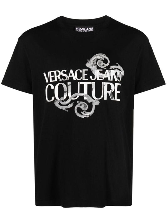 Black Logo-print Cotton T-shirt