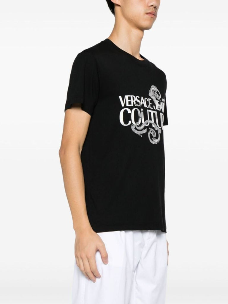 Black Logo-print Cotton T-shirt