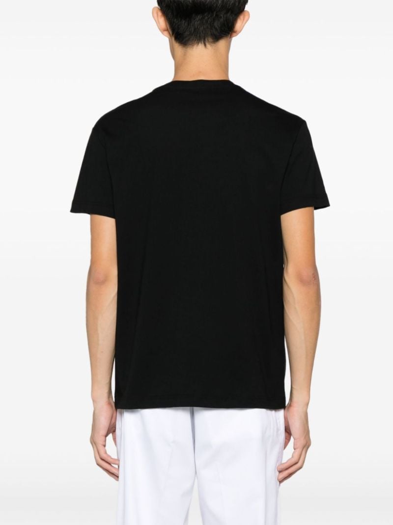 Black Logo-print Cotton T-shirt