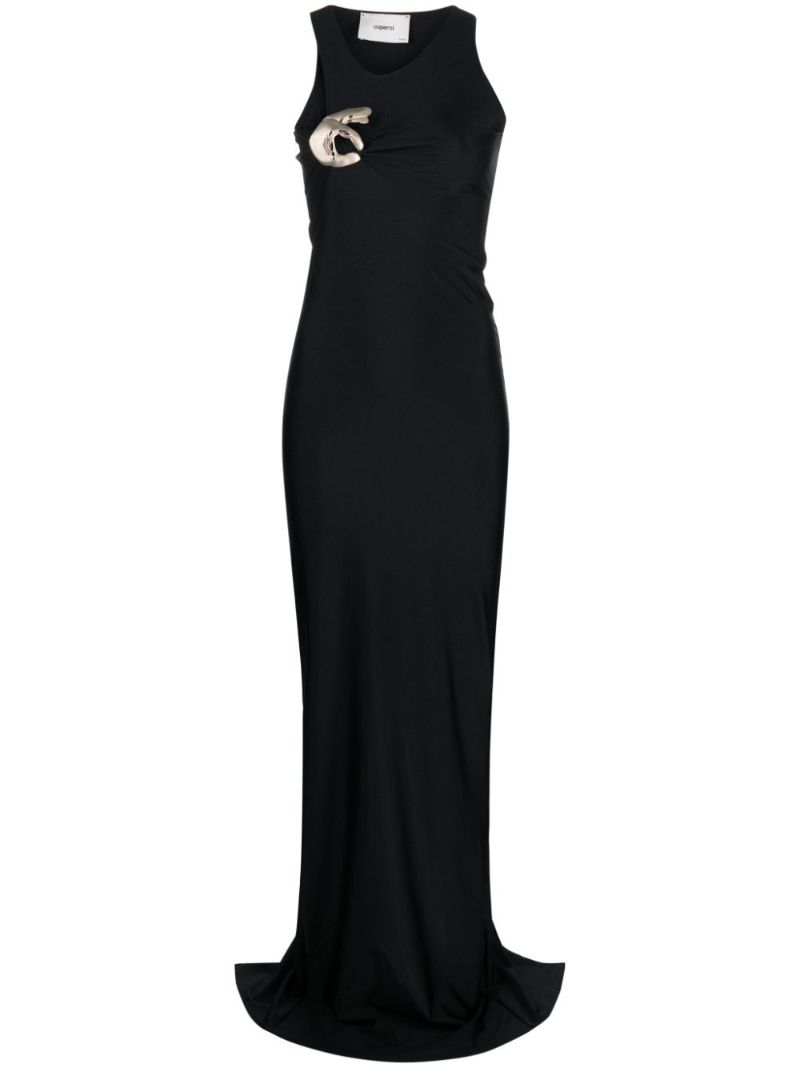 Black Single Emoji Jersey Gown