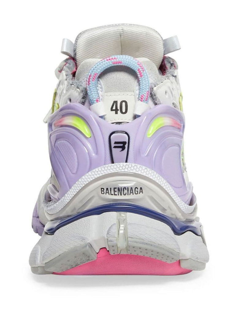 Grey Runner Panelled Sneakers