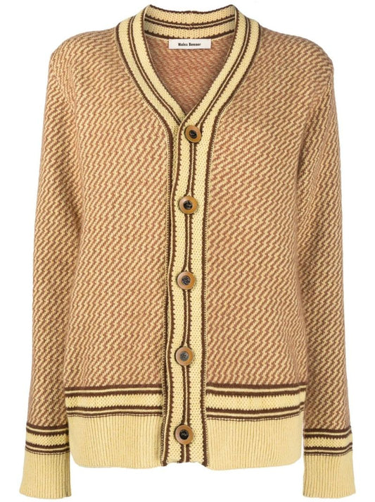 Yellow Clarinet Knitted Cardigan