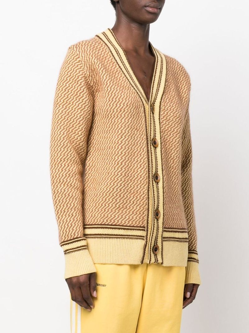 Yellow Clarinet Knitted Cardigan