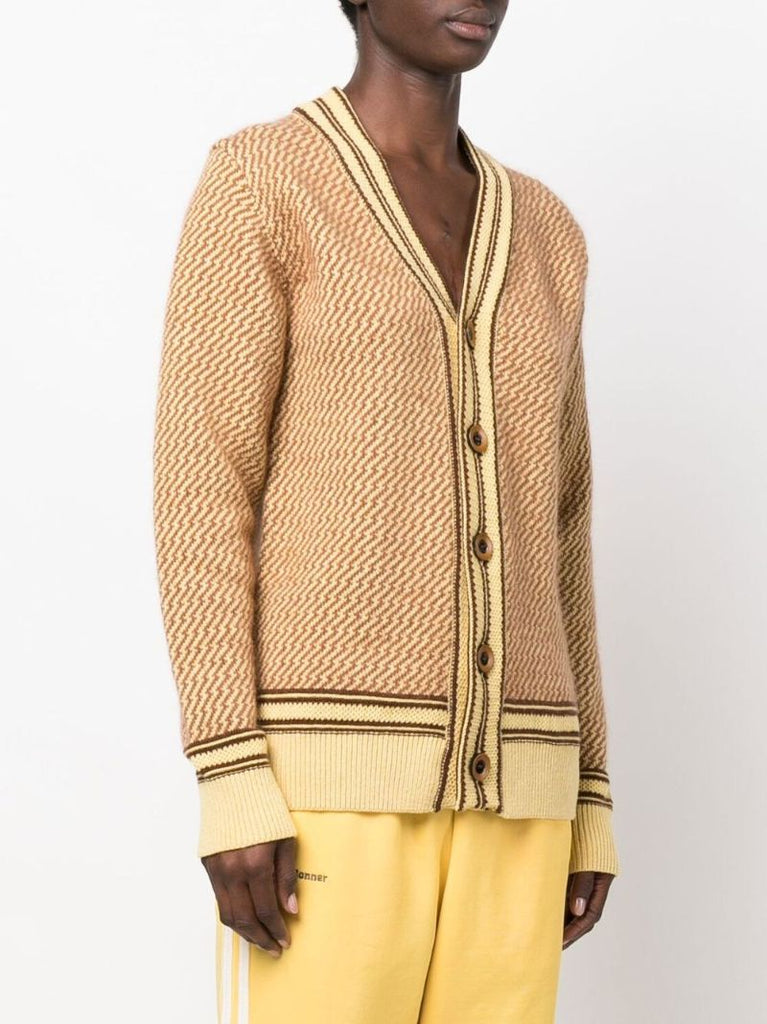 Yellow Clarinet Knitted Cardigan