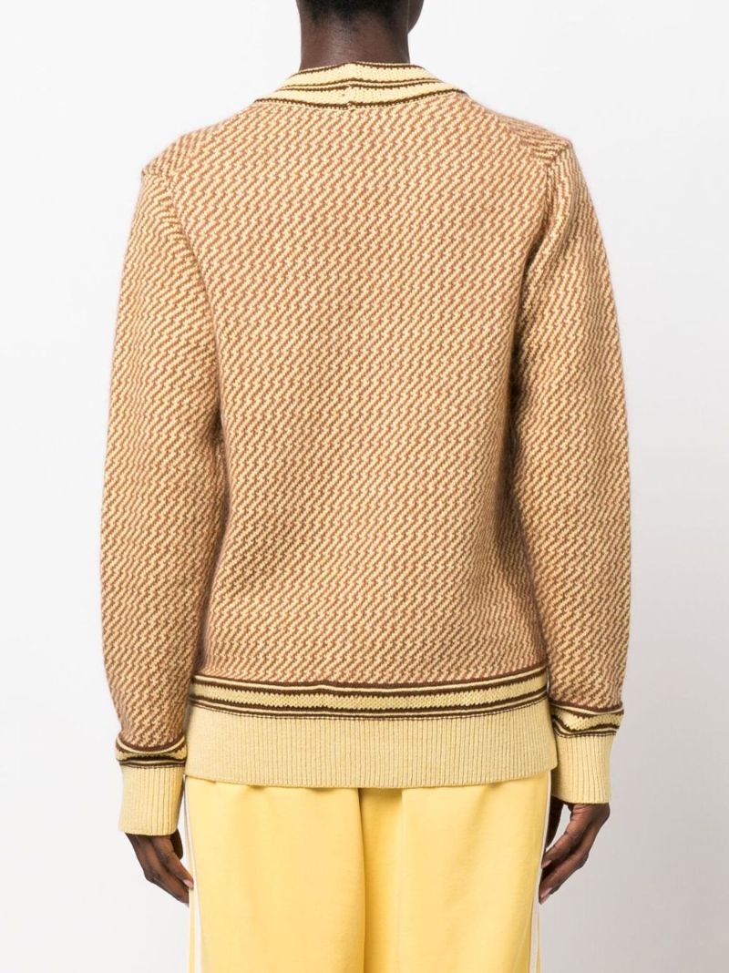 Yellow Clarinet Knitted Cardigan