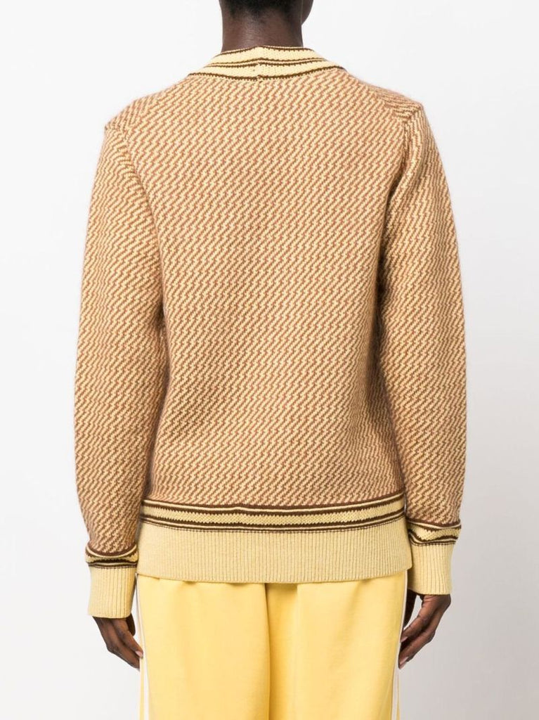 Yellow Clarinet Knitted Cardigan