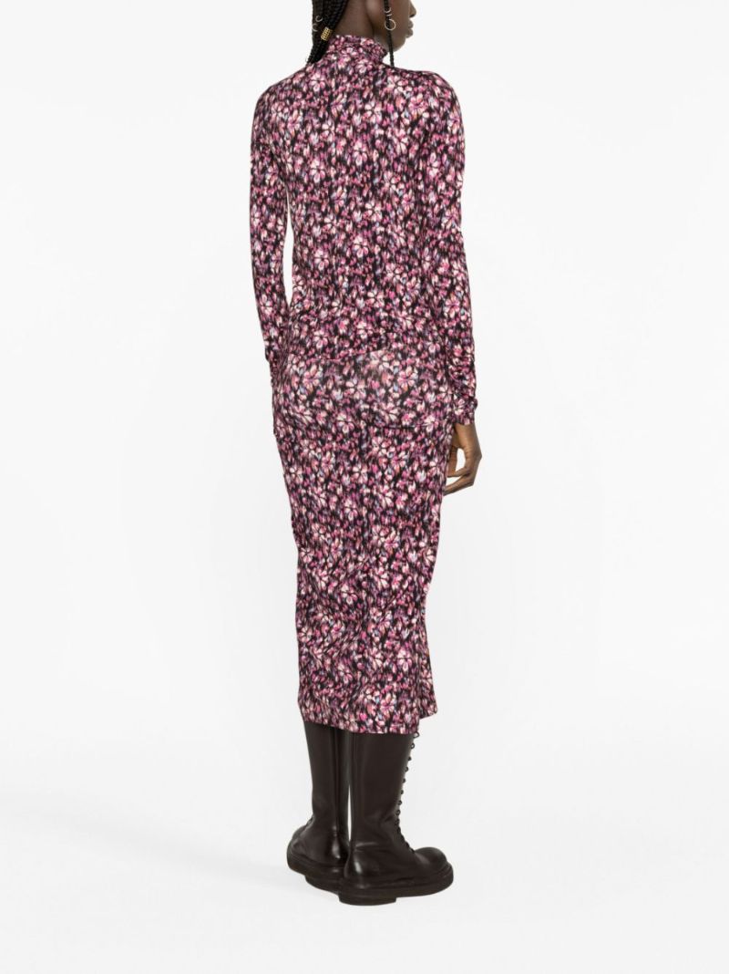 Pink Lou Floral-print Jersey Top