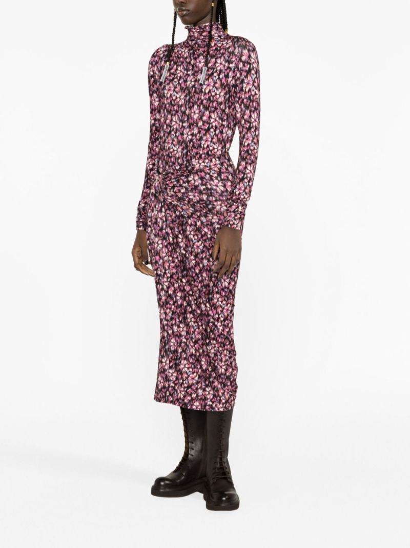 Pink Lou Floral-print Jersey Top