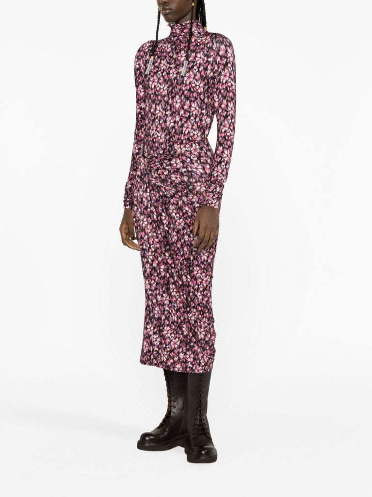Pink Lou Floral-print Jersey Top