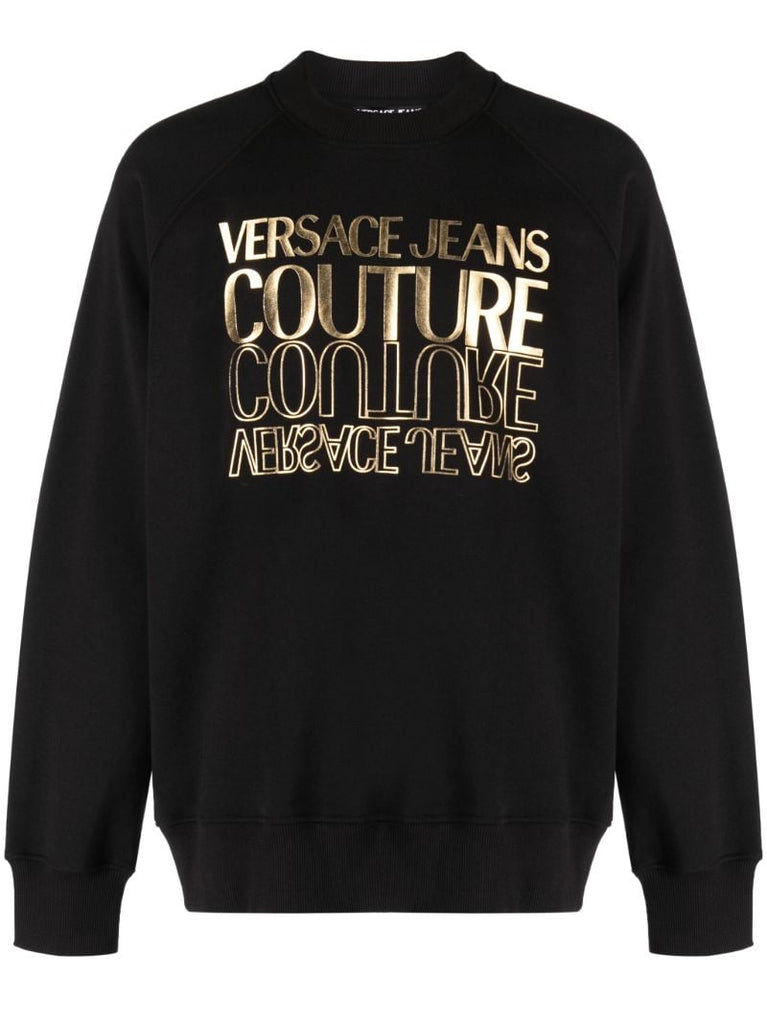 Black Logo-print Cotton Sweatshirt