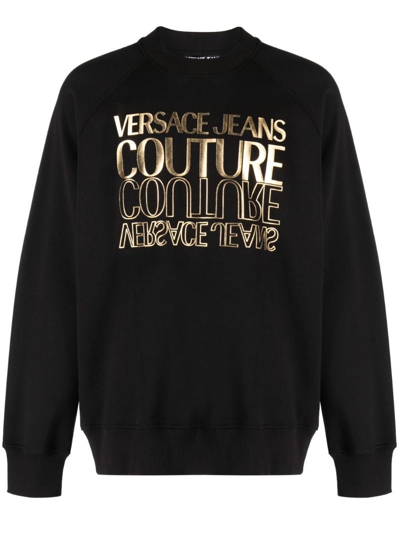 Black Logo-print Cotton Sweatshirt