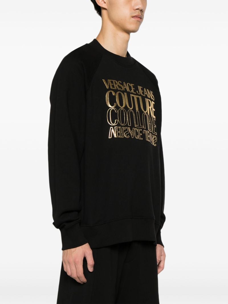 Black Logo-print Cotton Sweatshirt