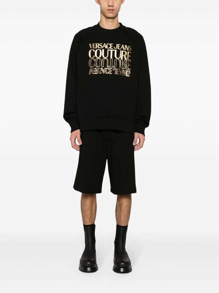 Black Logo-print Cotton Sweatshirt