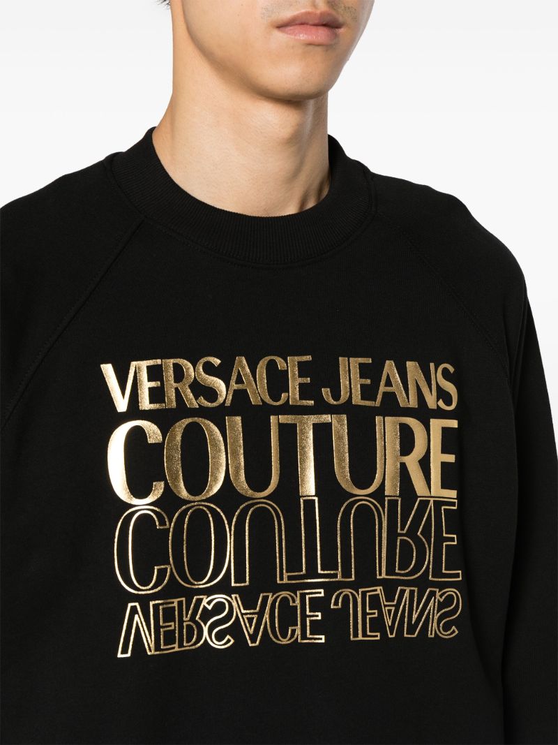 Black Logo-print Cotton Sweatshirt