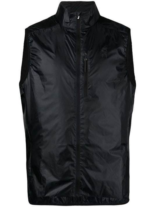 Black Weather Logo-print Gilet