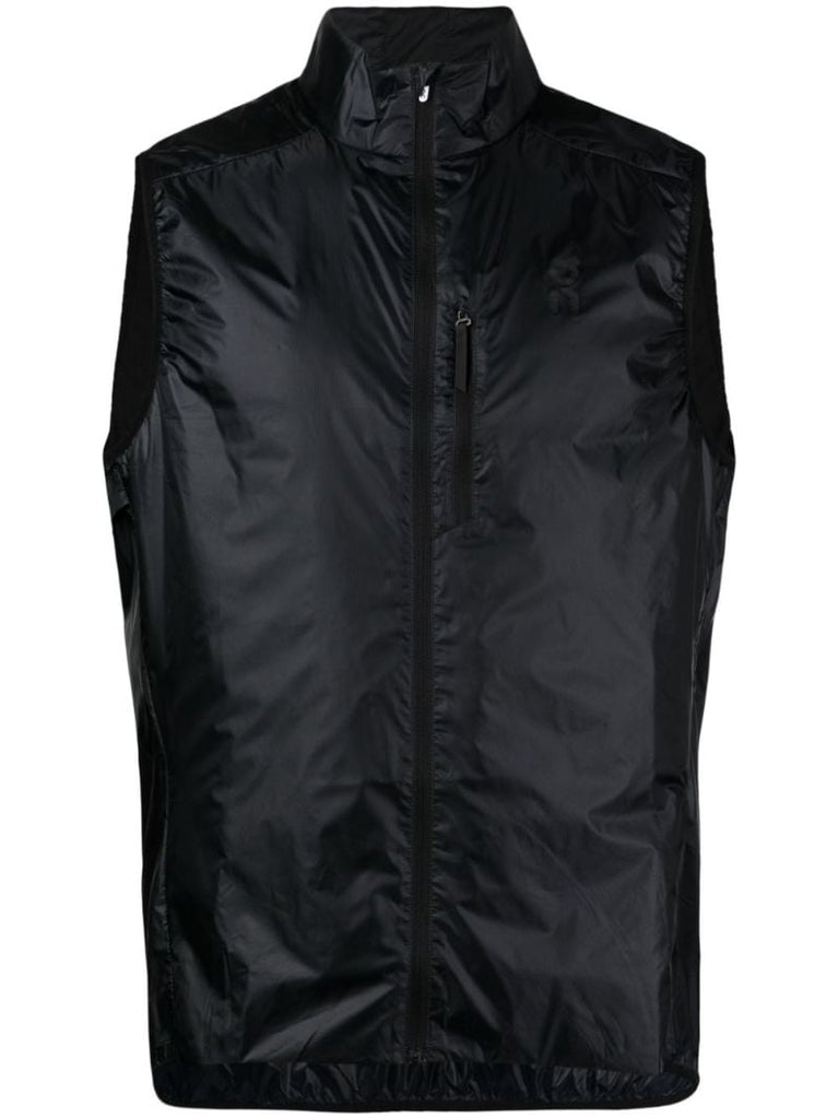 Black Weather Logo-print Gilet