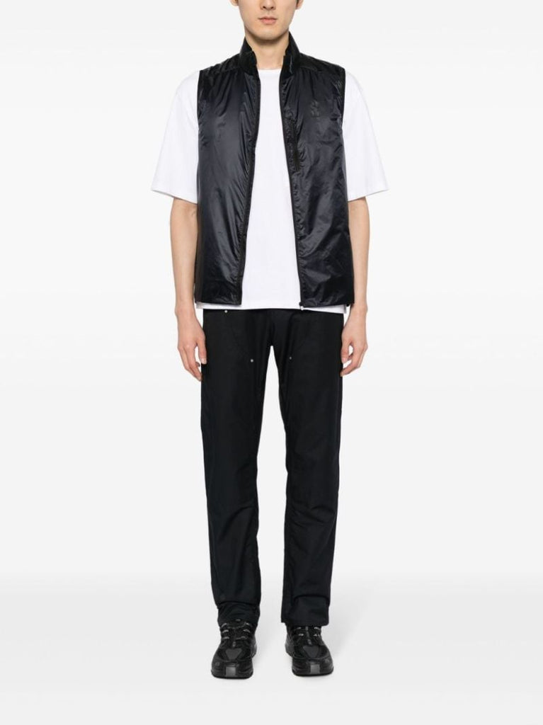 Black Weather Logo-print Gilet