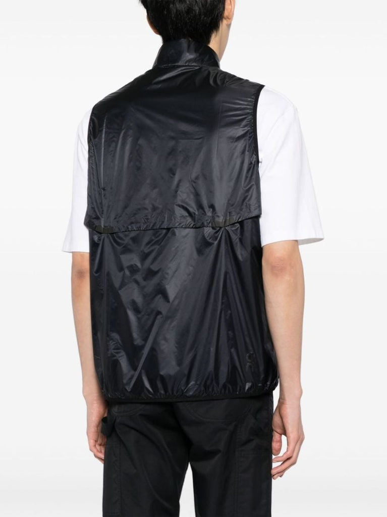 Black Weather Logo-print Gilet