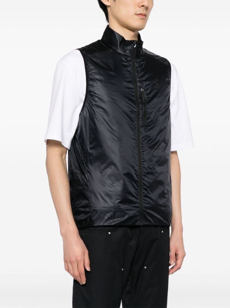 Black Weather Logo-print Gilet