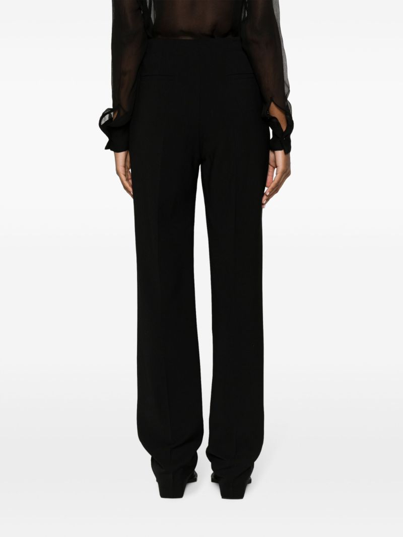 Black Lucia Straight-leg Trousers