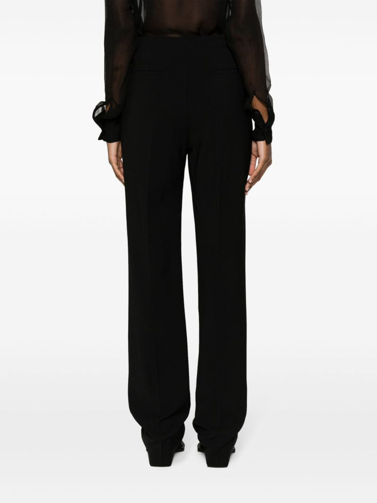 Black Lucia Straight-leg Trousers