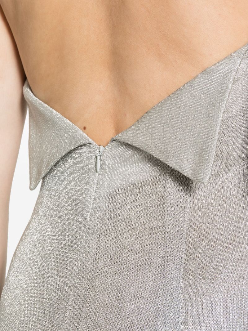 Silver Malaika Halterneck Maxi Dress