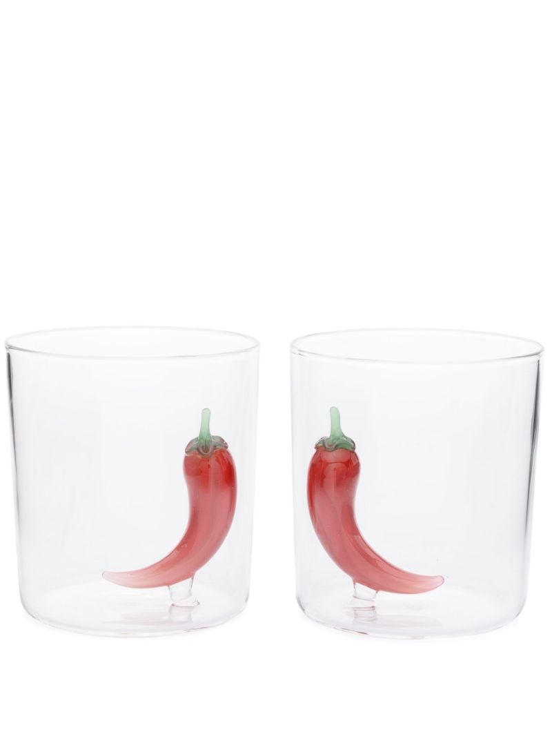 X Browns Clear Picante Cocktail Glasses Set