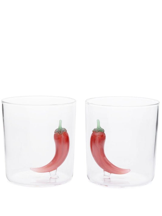 X Browns Clear Picante Cocktail Glasses Set