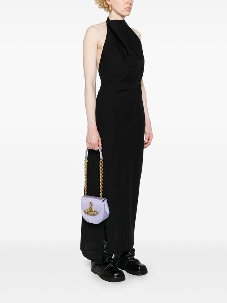 Purple Jodie Leather Shoulder Bag