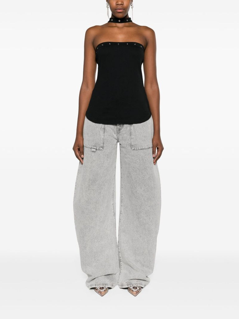 Grey Effie Wide-leg Jeans