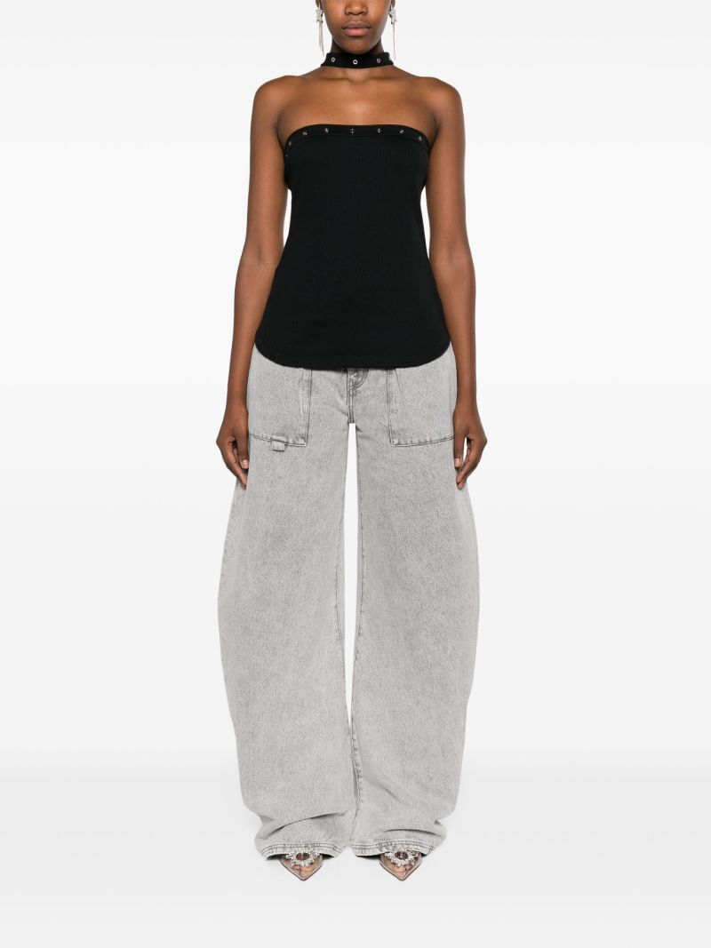 Grey Effie Wide-leg Jeans