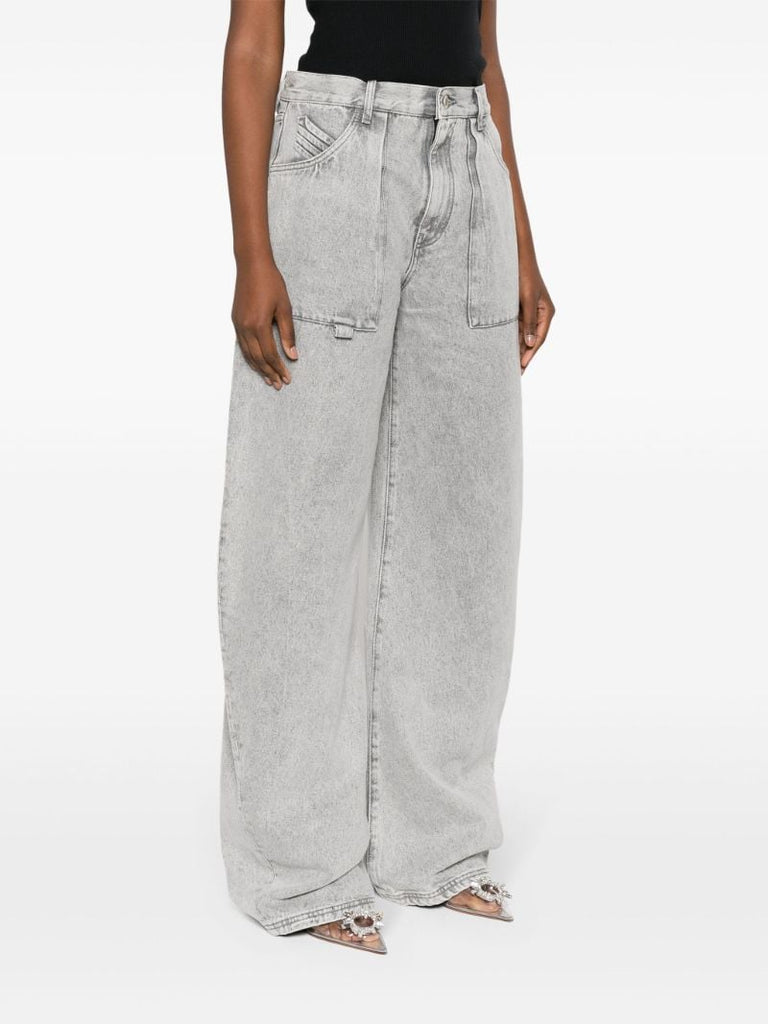 Grey Effie Wide-leg Jeans